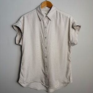 Tan Button Down Shirt for Women
